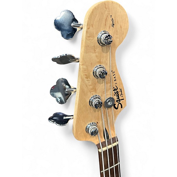 Used Squier Affinity Jazz Bass Black Electric Bass Guitar