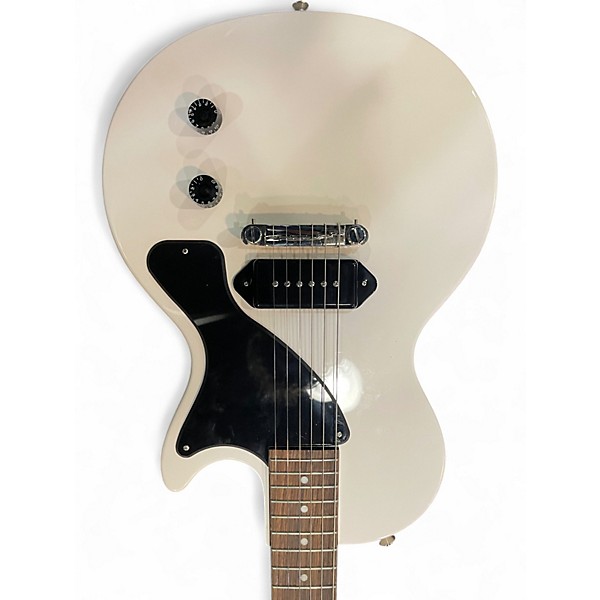 Used Epiphone Billy Joe Armstrong Les Paul Jr White Solid Body Electric Guitar