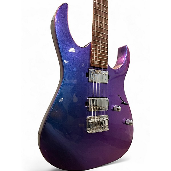 Used Ibanez grg121sp blue metal chameleon Solid Body Electric Guitar