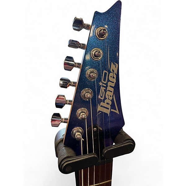 Used Ibanez grg121sp blue metal chameleon Solid Body Electric Guitar
