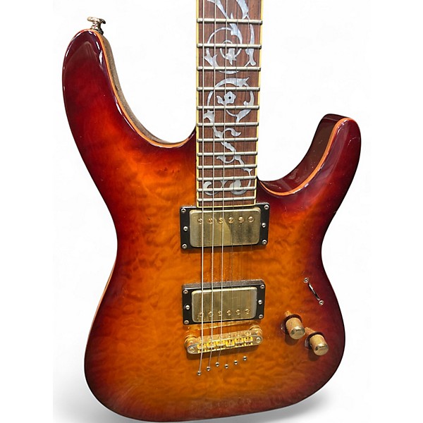 Used Schecter Guitar Research C1 Classic Amber Solid Body Electric Guitar