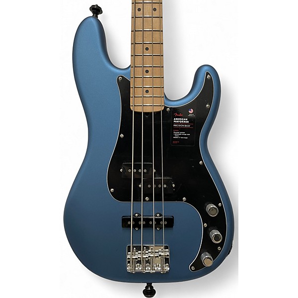 Used Fender American Special Precision Bass SATIN BLUE Electric Bass Guitar