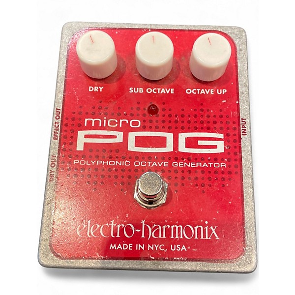 Used Electro-Harmonix Micro Pog Polyphonic Octave Generator Effect Pedal