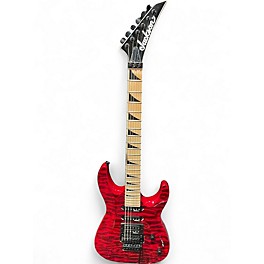 Used Jackson JS34Q Dinky Transparent Red Solid Body Electric Guitar