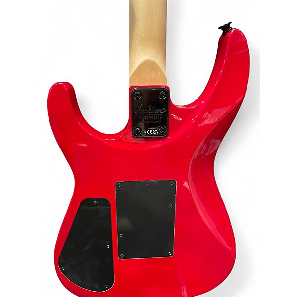Used Jackson JS34Q Dinky Transparent Red Solid Body Electric Guitar