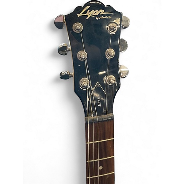 Used Lyon By Washburn LI15 black Solid Body Electric Guitar