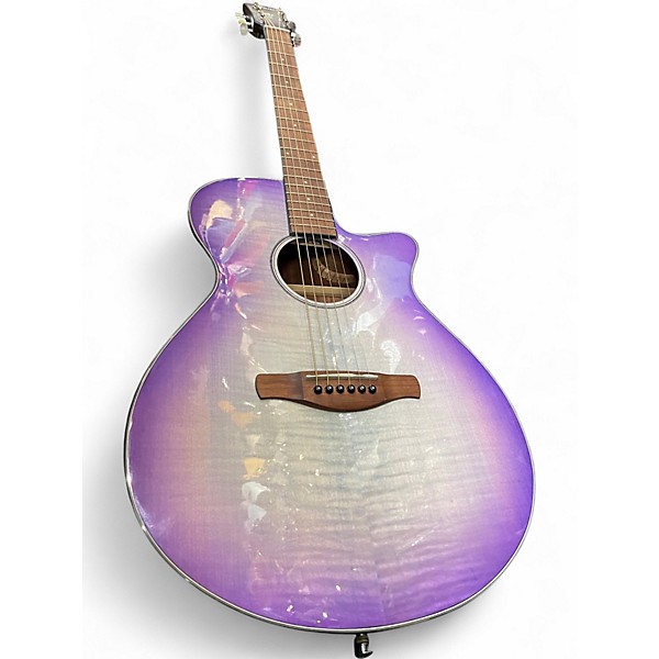Used Ibanez Aeg70-ph Purple iris burst Acoustic Electric Guitar