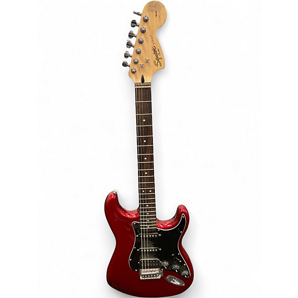 Used Squier Affinity Stratocaster HSS Candy Apple Red Solid Body Electric Guitar