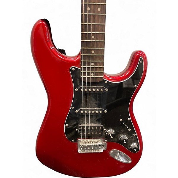 Used Squier Affinity Stratocaster HSS Candy Apple Red Solid Body Electric Guitar