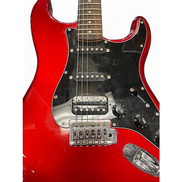 Used Squier Affinity Stratocaster HSS Candy Apple Red Solid Body Electric Guitar