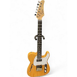 Used Glarry GTL Natural Hollow Body Electric Guitar