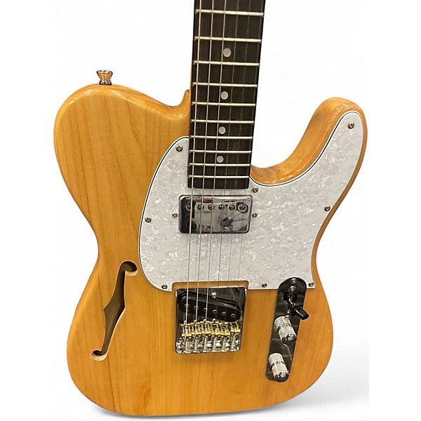 Used Glarry GTL  Natural Hollow Body Electric Guitar