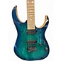 Used Ibanez RG421AHM NEBULA BLUE BURST Solid Body Electric Guitar
