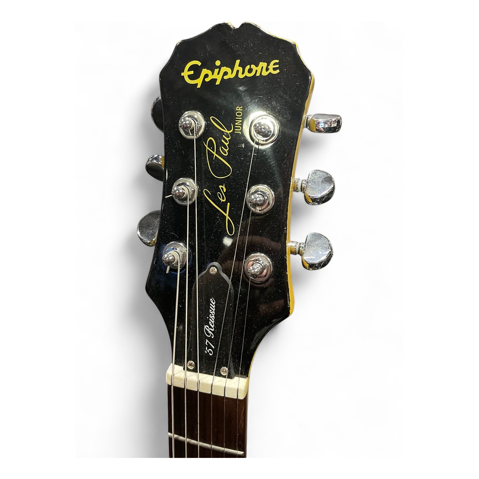 Used Epiphone 57 REISSUE LES PAUL JUNIOR TV Yellow Solid Body