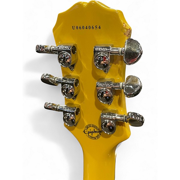 Used Epiphone 57 REISSUE LES PAUL JUNIOR TV Yellow Solid Body