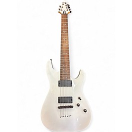 Used Schecter Guitar Research Demon 7 String Alpine White Solid Body Electric Guitar