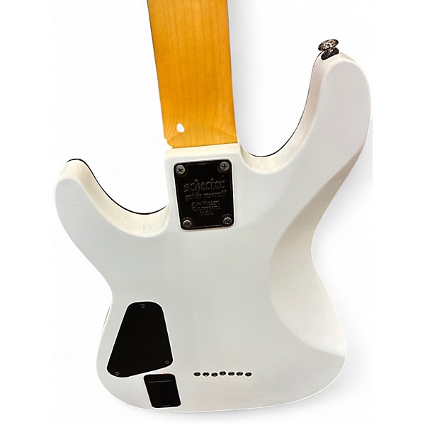 Used Schecter Guitar Research Demon 7 String Alpine White Solid Body Electric Guitar