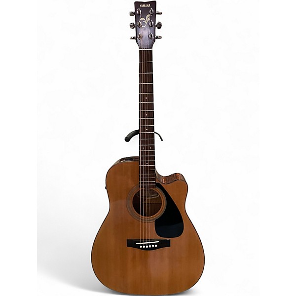 Used Yamaha FGX412SC Natural Acoustic Electric Guitar