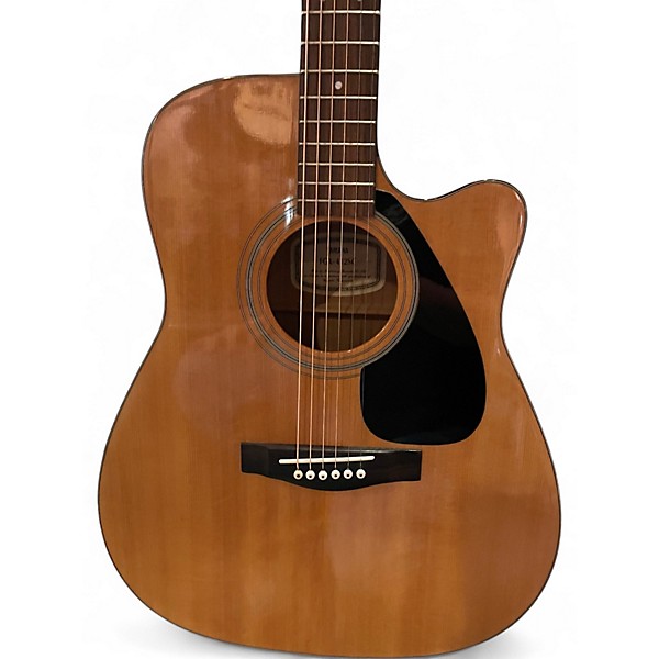 Used Yamaha FGX412SC Natural Acoustic Electric Guitar