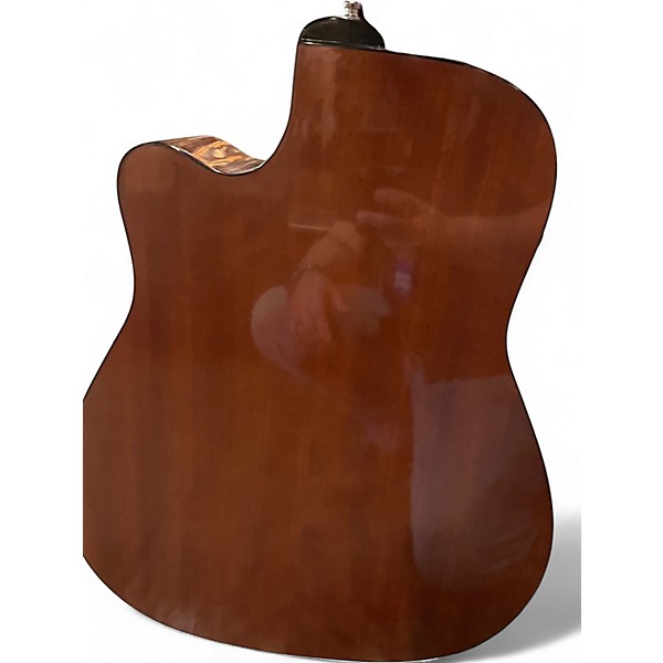 Used Yamaha FGX412SC Natural Acoustic Electric Guitar