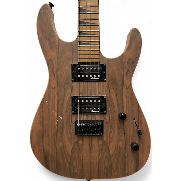 Used Jackson JS42 DINKY ZIRICOTE Natural Solid Body Electric Guitar