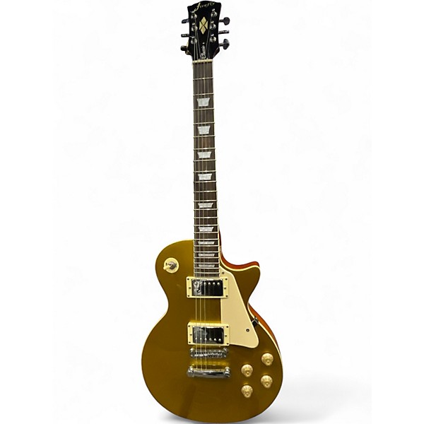 Used Firefly classic Gold Top Solid Body Electric Guitar