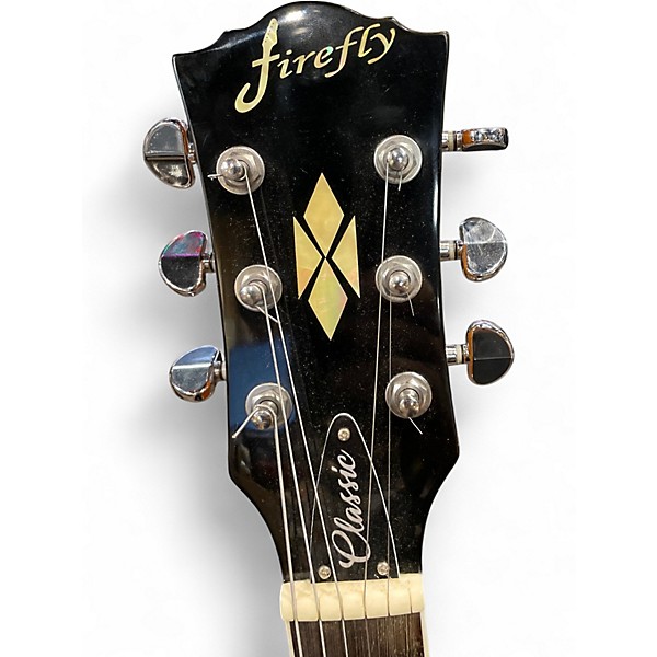 Used Firefly classic Gold Top Solid Body Electric Guitar
