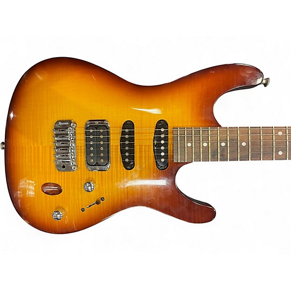 Used Ibanez SA160FM 2 Color Sunburst Solid Body Electric Guitar