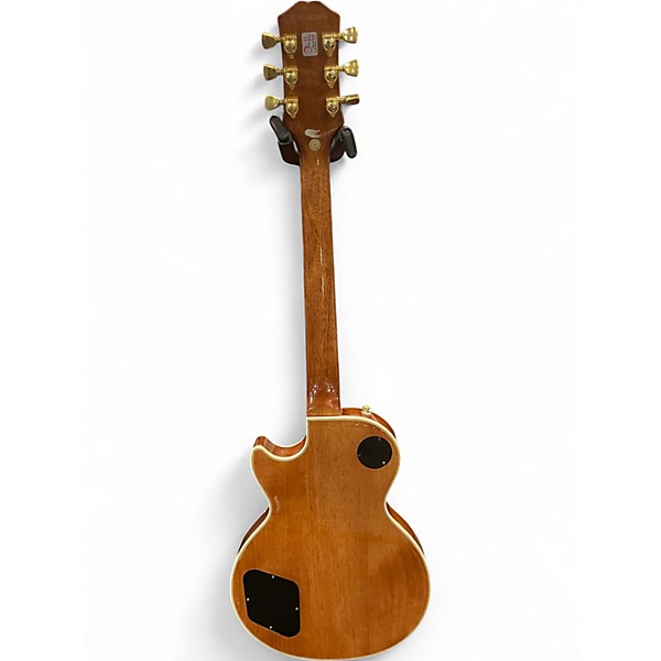 Used Epiphone les Paul custom koa Natural Solid Body Electric Guitar