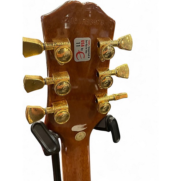 Used Epiphone les Paul custom koa Natural Solid Body Electric Guitar