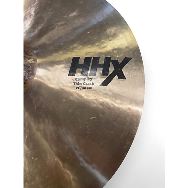 Used SABIAN 19in HHX COMPLEX THIN CRASH Cymbal