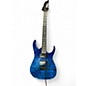 Used Ibanez GRG120QASP Transparent Blue Gradation Solid Body Electric Guitar thumbnail