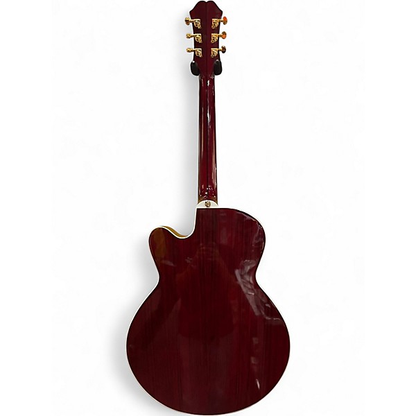 Used Epiphone EJ200 Coupe Red Acoustic Electric Guitar