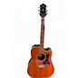 Used Epiphone Masterbuilt DR-500MCE Vintage Natural Acoustic Electric Guitar thumbnail