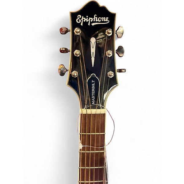 Used Epiphone Masterbuilt DR-500MCE Vintage Natural Acoustic Electric Guitar