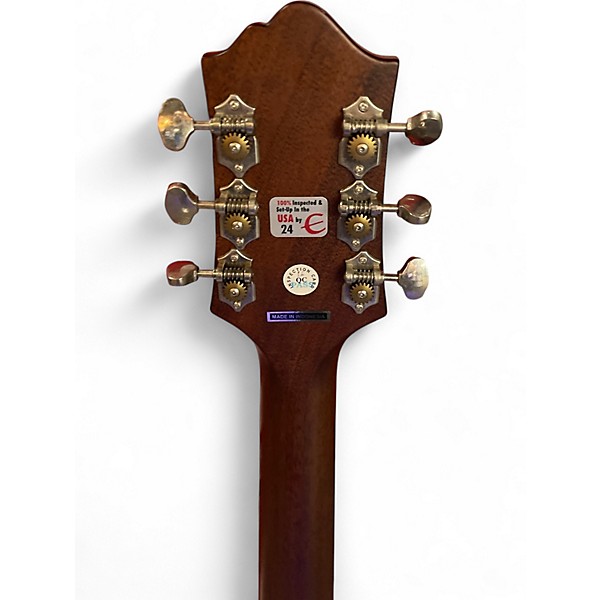 Used Epiphone Masterbuilt DR-500MCE Vintage Natural Acoustic Electric Guitar