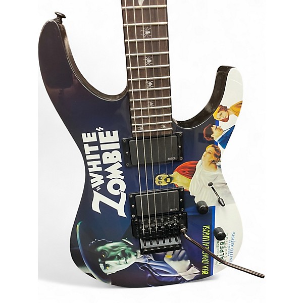 Used ESP LTD Kirk Hammett Signature White Zombie White Zombie Solid Body Electric Guitar