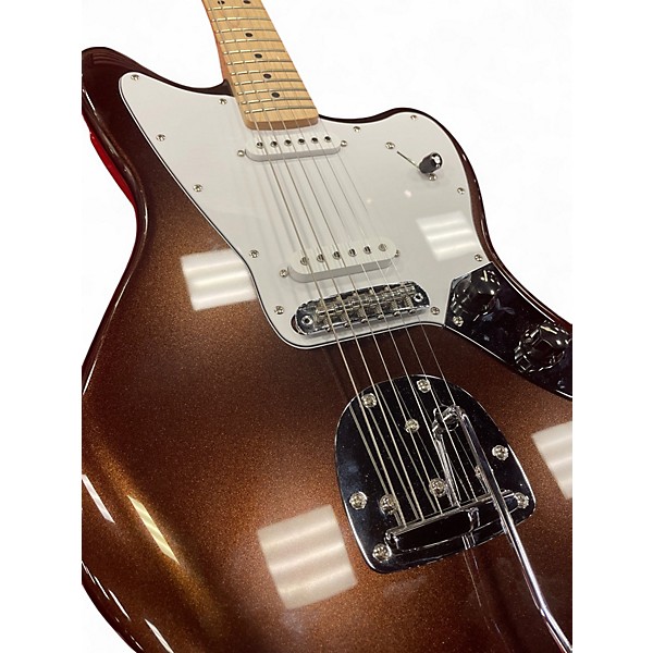 Used Squier AFFINITY JAGUAR MYSTIC METALLIC BROWN Solid Body Electric Guitar