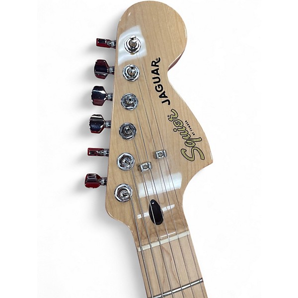 Used Squier AFFINITY JAGUAR MYSTIC METALLIC BROWN Solid Body Electric Guitar