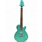 Used Brownsville Thug Sparkle Teal Solid Body Electric Guitar thumbnail