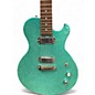 Used Brownsville Thug Sparkle Teal Solid Body Electric Guitar