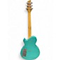 Used Brownsville Thug Sparkle Teal Solid Body Electric Guitar