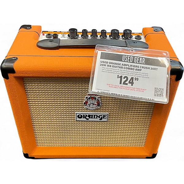 Used Orange Amplifiers Crush 20RT 20W 1x8 Guitar Combo Amp