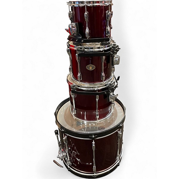 Used TAMA 4 Piece Rockstar Burgundy Drum Kit