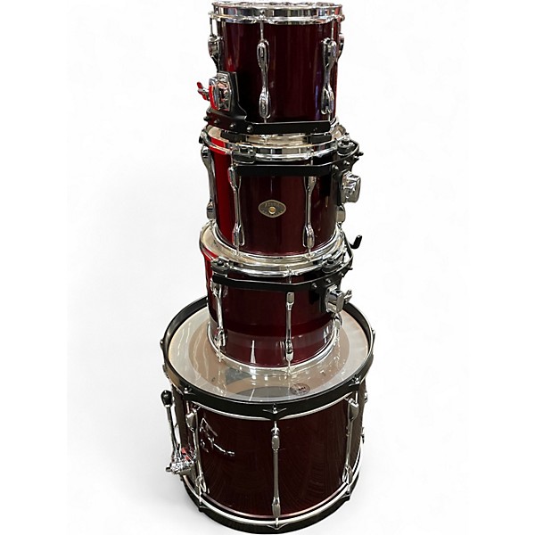 Used TAMA 4 Piece Rockstar Burgundy Drum Kit
