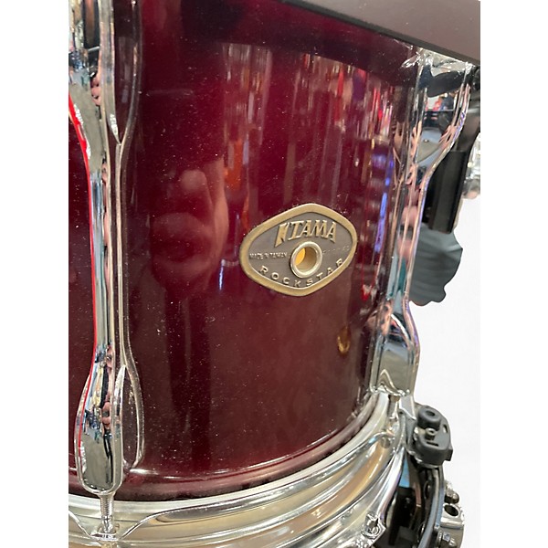Used TAMA 4 Piece Rockstar Burgundy Drum Kit