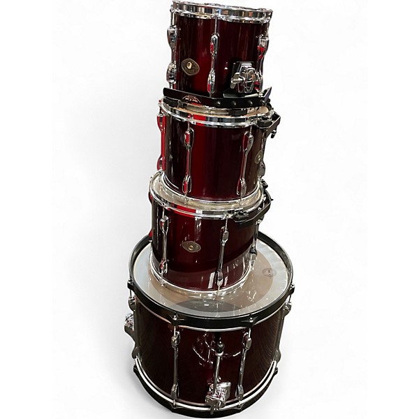 Used TAMA 4 Piece Rockstar Burgundy Drum Kit