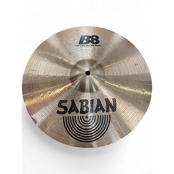 Used SABIAN 14in B8 Hi Hat Pair Cymbal
