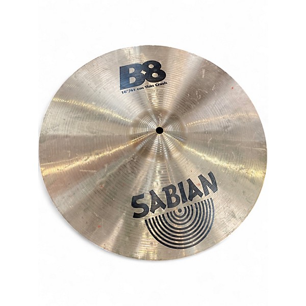 Used SABIAN 16in B8 Thin Crash Cymbal