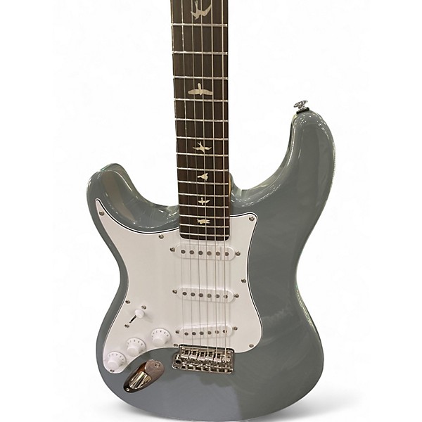 Used PRS SE SILVER SKY LEFT HANDED Silver Solid Body Electric Guitar